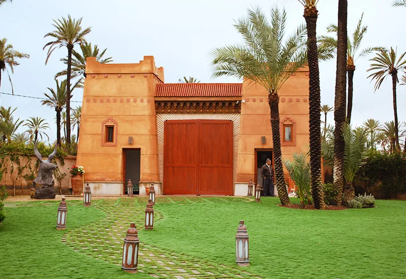 Marrakech Marruecos, aberturas de madera Tosco Piemontesa