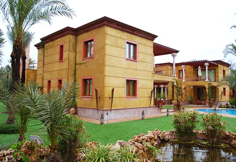 Marrakech Marruecos, aberturas de madera Tosco Piemontesa